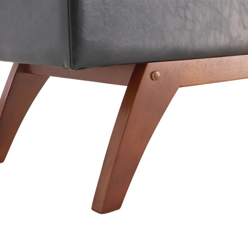 COOLMORE Teddy wool fabric, solid wood feet for solid weighing, and bed end stool with storage function-海智集-Default-