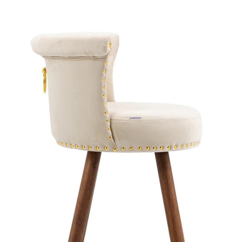 COOLMORE Swivel Bar Stools with Backrest Footrest ,with a fixed height of 360 degrees-海智集-Default-