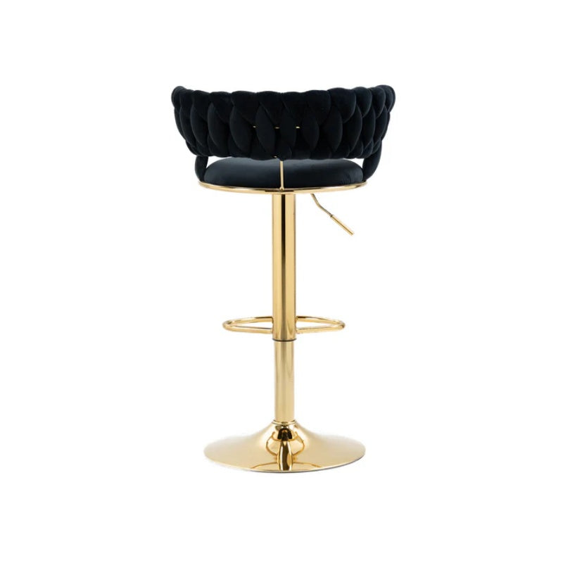 COOLMORE Swivel Bar Stools Adjustable Counter Height Chairs with Footrest for Kitchen, Dining Room-海智集-Default-