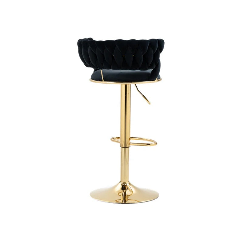 COOLMORE Swivel Bar Stools Adjustable Counter Height Chairs with Footrest for Kitchen, Dining Room-海智集-Default-