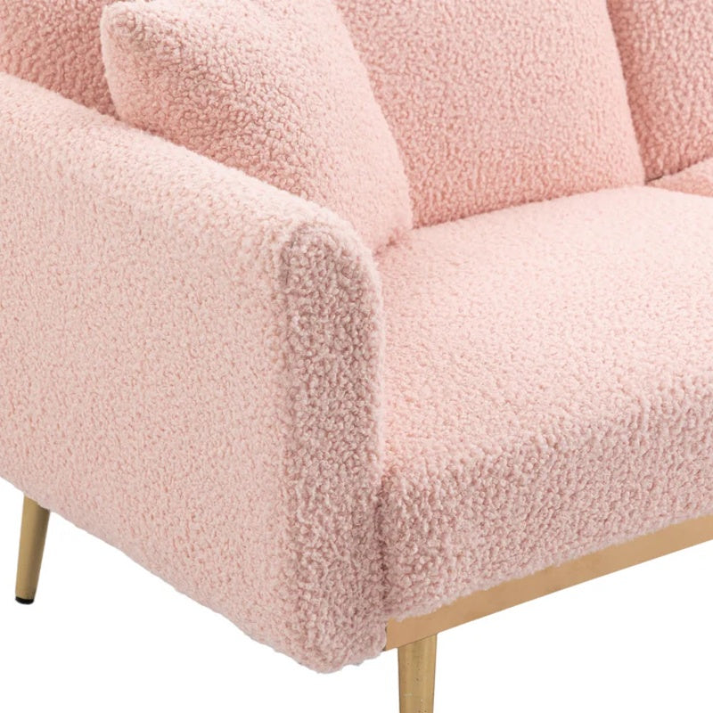 COOLMORE Velvet Sofa , Accent sofa .loveseat sofa with metal feet-海智集-Default-