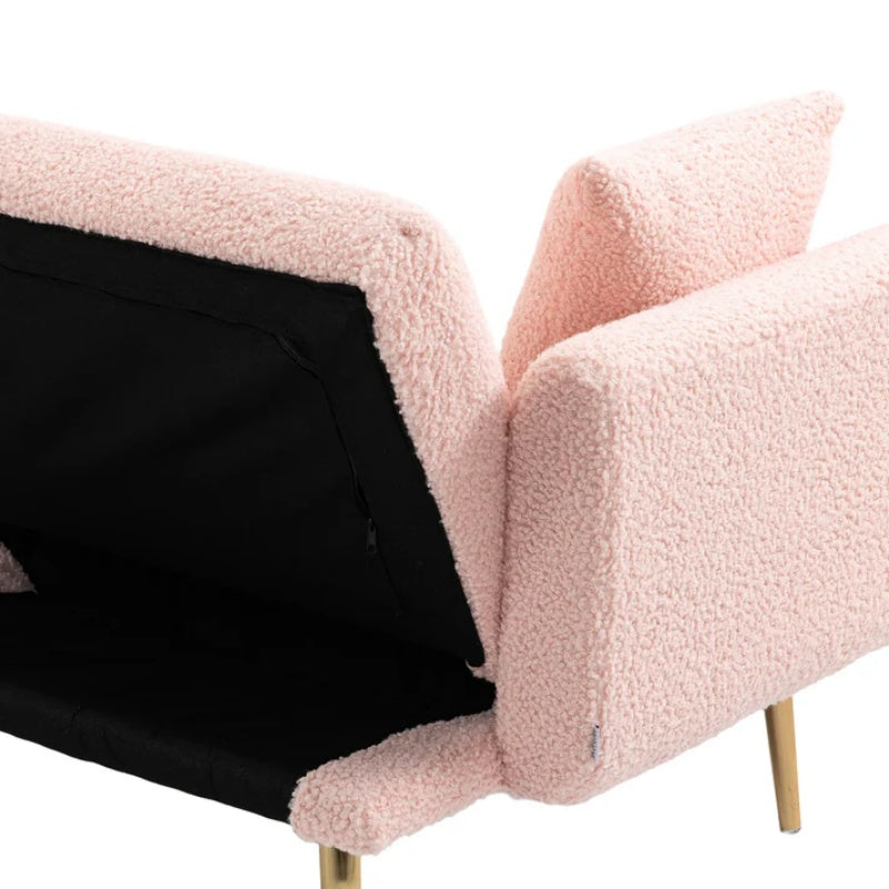 COOLMORE Velvet Sofa , Accent sofa .loveseat sofa with metal feet-海智集-Default-