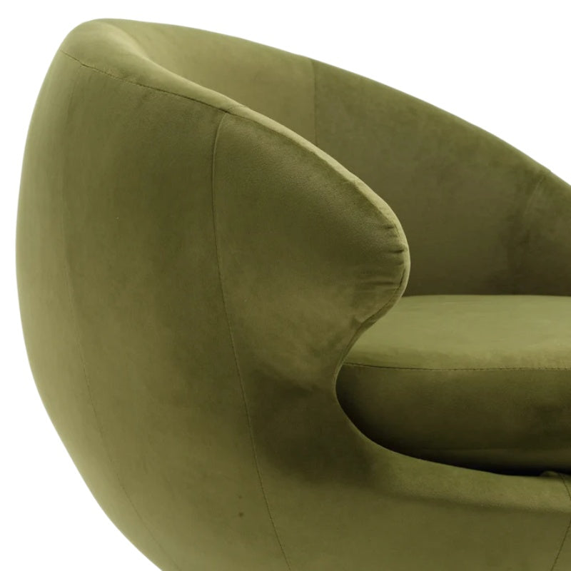 360 Degree Swivel Cuddle Barrel Accent Chairs, Round Armchairs with Wide Upholstered, Fluffy Fabric Chair for Living Room, Bedroom, Office, Waiting Rooms-海智集-Default-