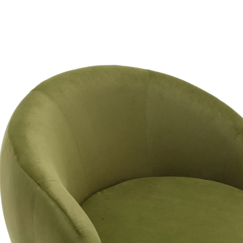 360 Degree Swivel Cuddle Barrel Accent Chairs, Round Armchairs with Wide Upholstered, Fluffy Fabric Chair for Living Room, Bedroom, Office, Waiting Rooms-海智集-Default-