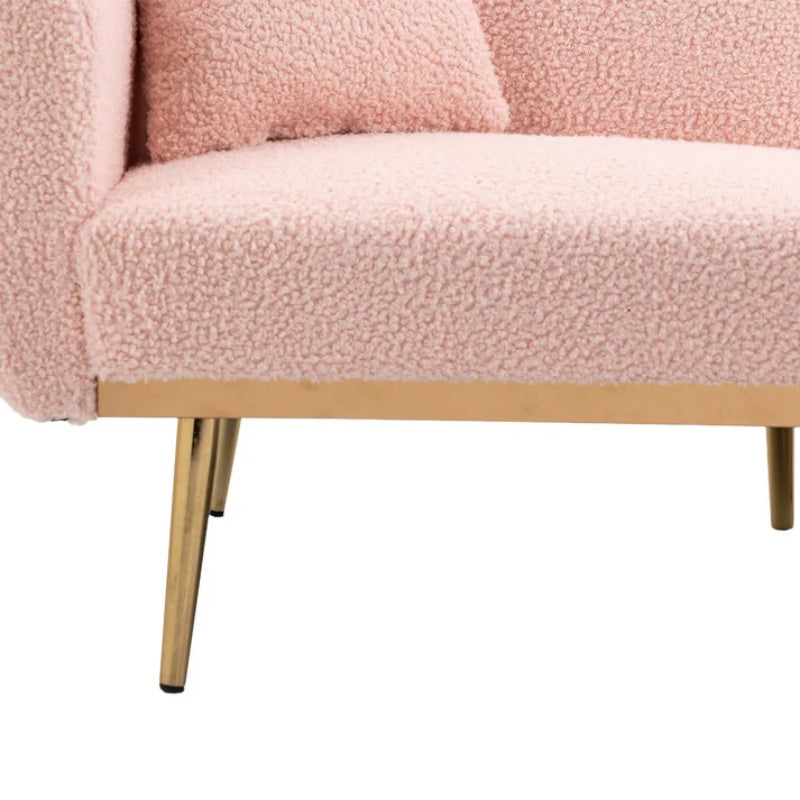 COOLMORE Velvet Sofa , Accent sofa .loveseat sofa with metal feet-海智集-Default-