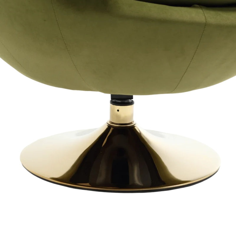 360 Degree Swivel Cuddle Barrel Accent Chairs, Round Armchairs with Wide Upholstered, Fluffy Fabric Chair for Living Room, Bedroom, Office, Waiting Rooms-海智集-Default-