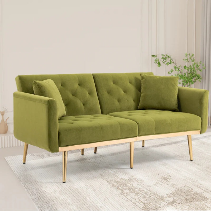 COOLMORE Velvet Sofa , Accent sofa .loveseat sofa with metal feet-海智集-Default-