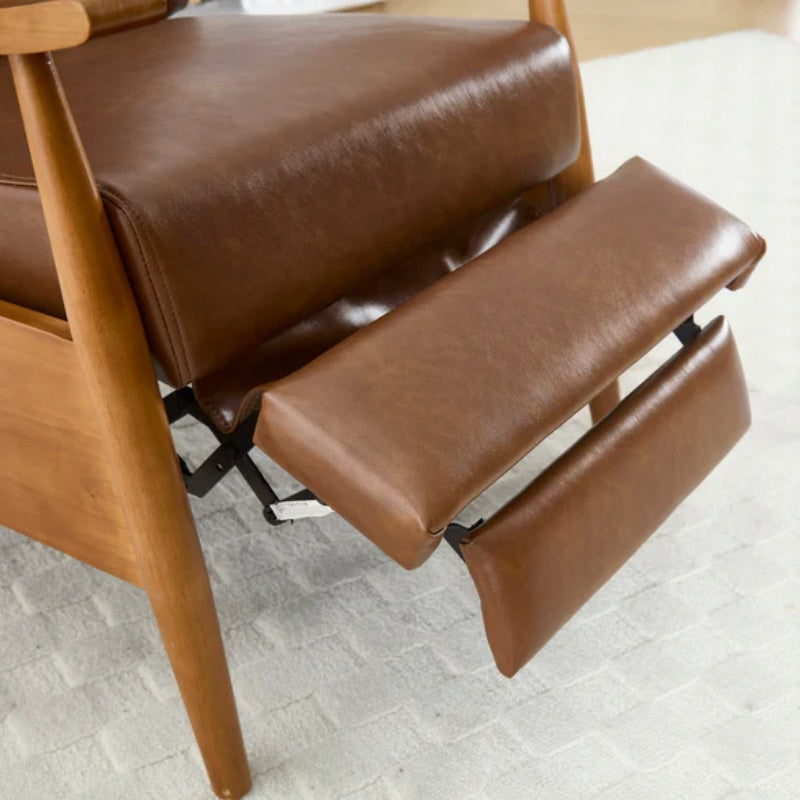 COOLMORE Wood Frame Armchair, Modern Accent Chair Lounge Chair for Living Room-海智集-Default-