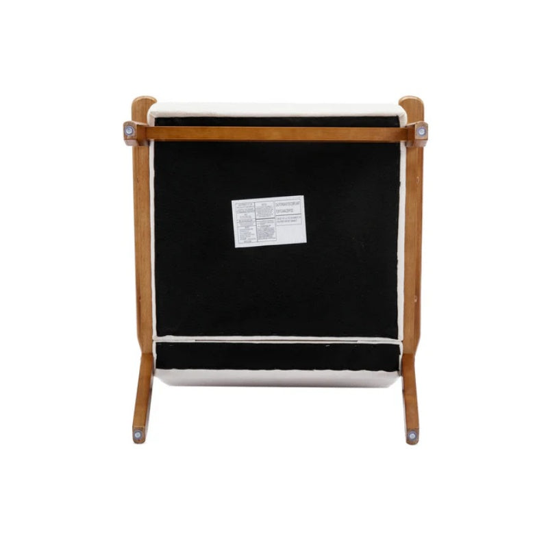 Leisure Chair with Solid Wood Armrest and Feet, Mid-Century Modern Accent chair, for Living Room Bedroom Studio chair-海智集-Default-