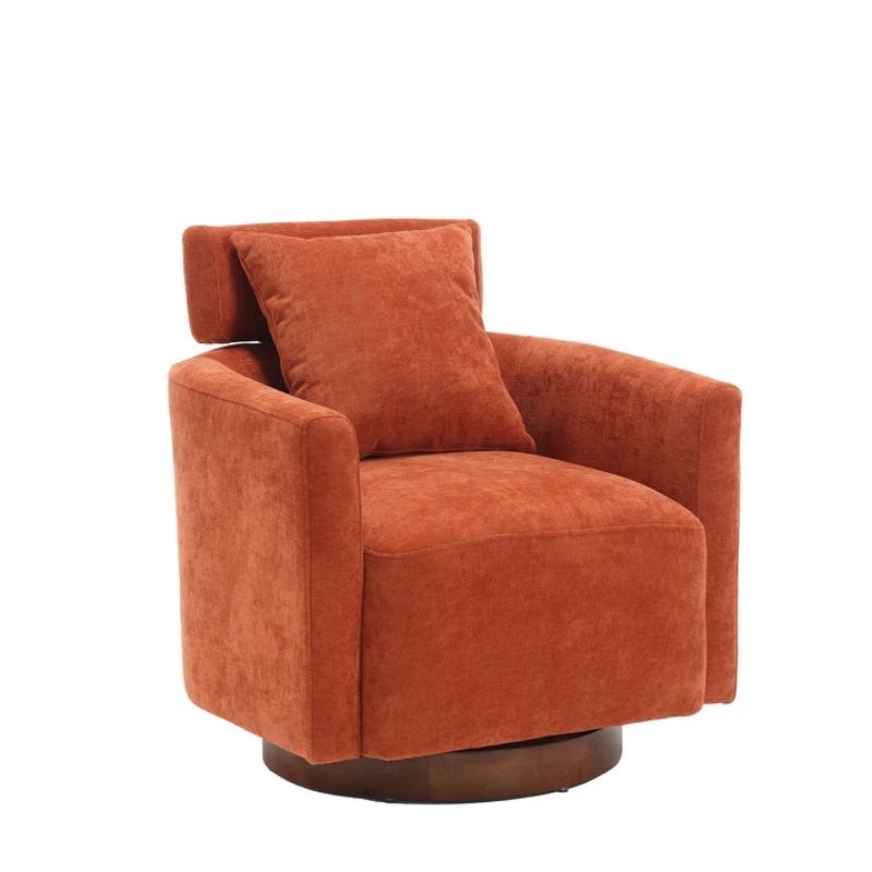 COOLMORE 360 degree rotation design, multi-gear adjustment backrest, soft and comfortable chenille fabric, ergonomic design of the living room chair-海智集-Default-
