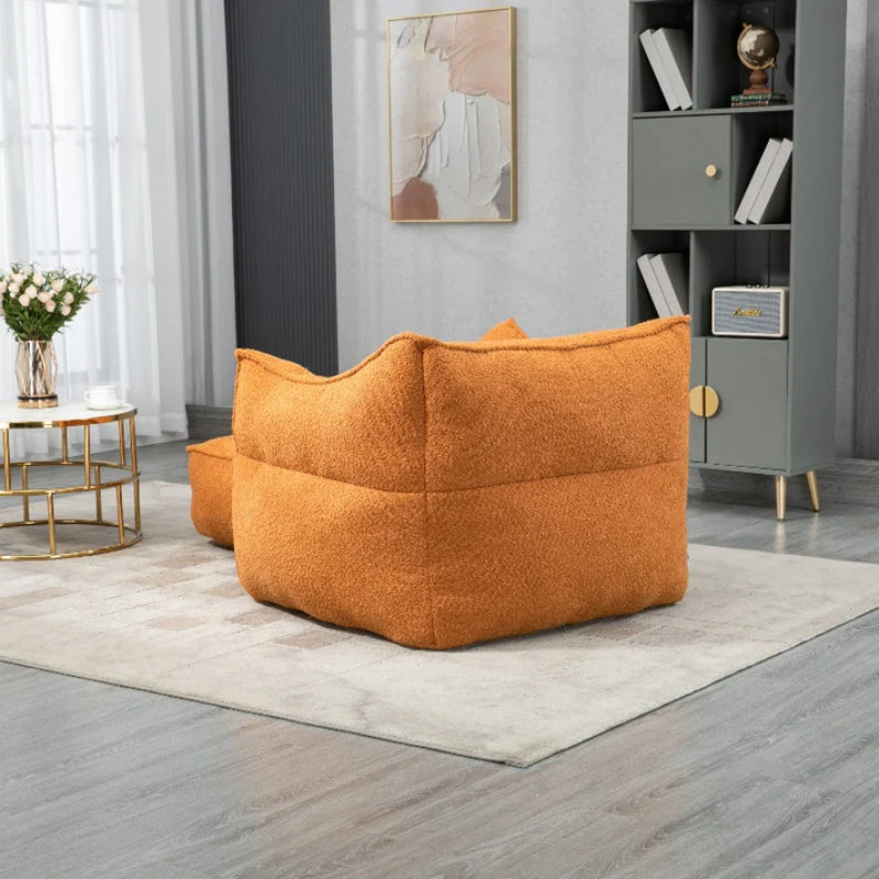 COOLMORE Bean Bag Chair Lazy Sofa/Footstool Durable Comfort Lounger High Back Bean Bag Chair Couch for Adults and Kids, Indoor & Outdoor-海智集-Default-