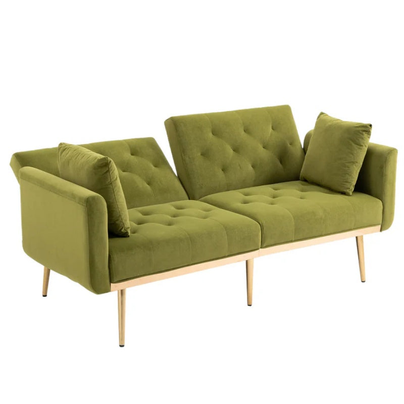 COOLMORE Velvet Sofa , Accent sofa .loveseat sofa with metal feet-海智集-Default-