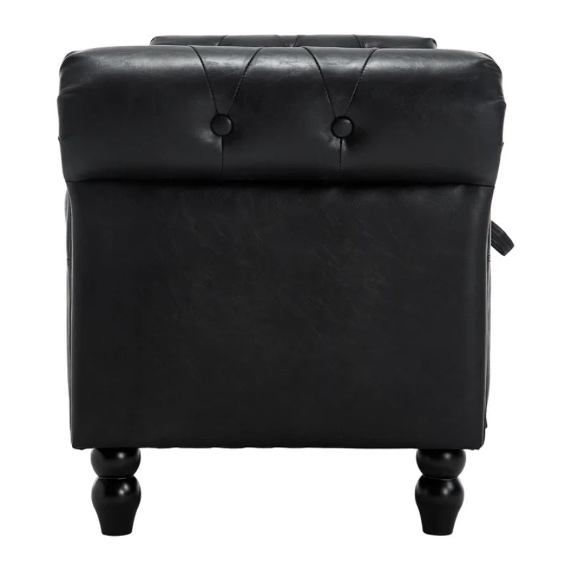 Coolmore Storage Ottoman 55.12 Inches Upholstered Fabric Storage Ottoman Bench,Button Tufted Ottoman with Storage for Living Room,Bedroom End of Bed Bench Withstands 275lbs-海智集-Default-