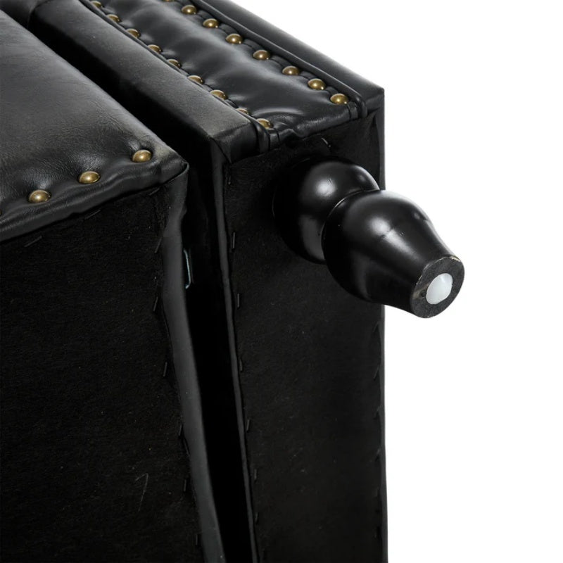 Coolmore Storage Ottoman 55.12 Inches Upholstered Fabric Storage Ottoman Bench,Button Tufted Ottoman with Storage for Living Room,Bedroom End of Bed Bench Withstands 275lbs-海智集-Default-
