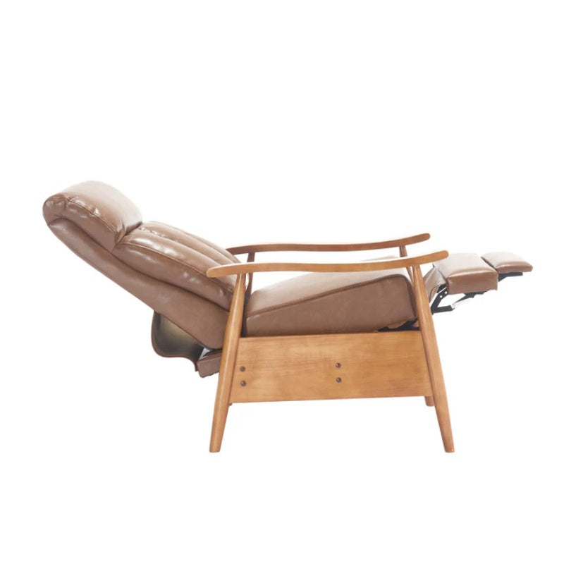 COOLMORE Wood Frame Armchair, Modern Accent Chair Lounge Chair for Living Room-海智集-Default-