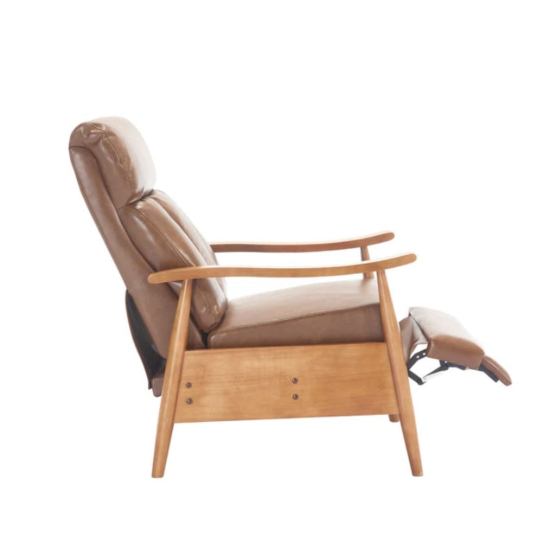 COOLMORE Wood Frame Armchair, Modern Accent Chair Lounge Chair for Living Room-海智集-Default-