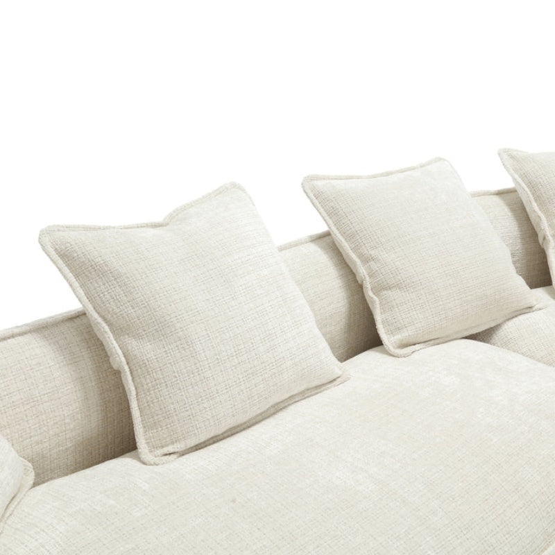 Modular Sectional Sofa, U-Shaped Couch with Sofa for five & Pillows, Modern Minimalist chenille Fabric Large Comfy Cloud Sofas, Living Room Furniture Sets-海智集-Default-