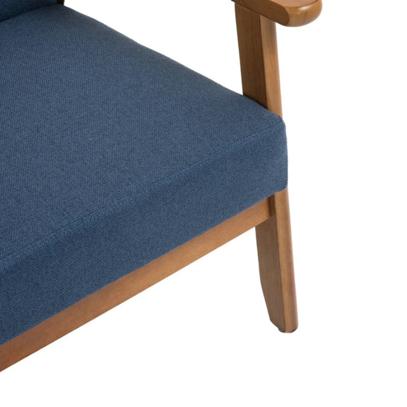 COOLMORE Mid-Century Modern Solid Loveseat Sofa Upholstered Linen Loveseat, 2-Seat Upholstered Loveseat Sofa Modern Couch-海智集-Default-