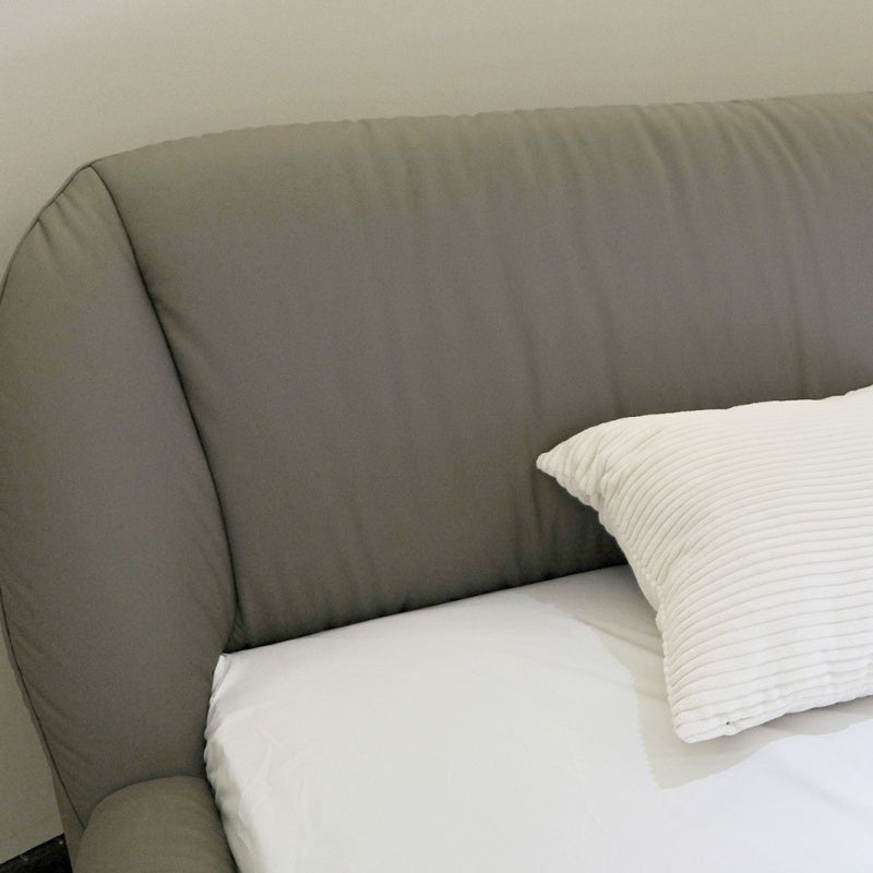 The soft and high-end backrest sofa with light luxury leather is suitable for hotels-海智集-
