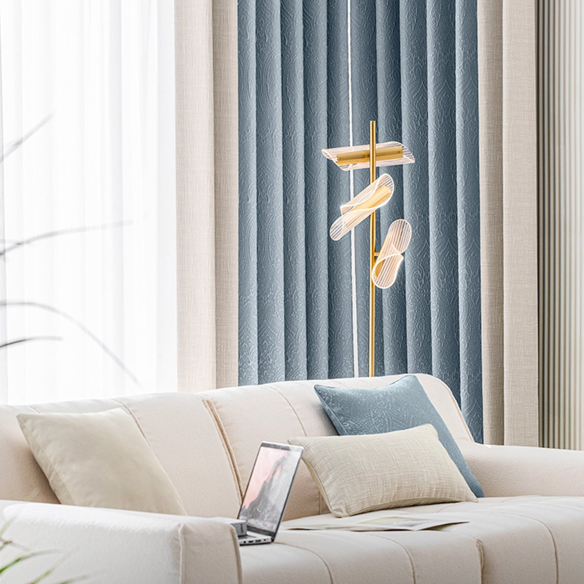 Beyond Xiangshe Curtains: The three-dimensional relief texture adds a sense of layering to the space-海智集-