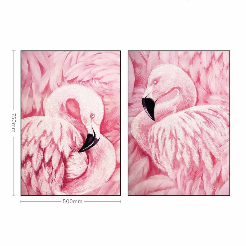 Decorative Art-Pink Flamingo Scroll II-海智集-
