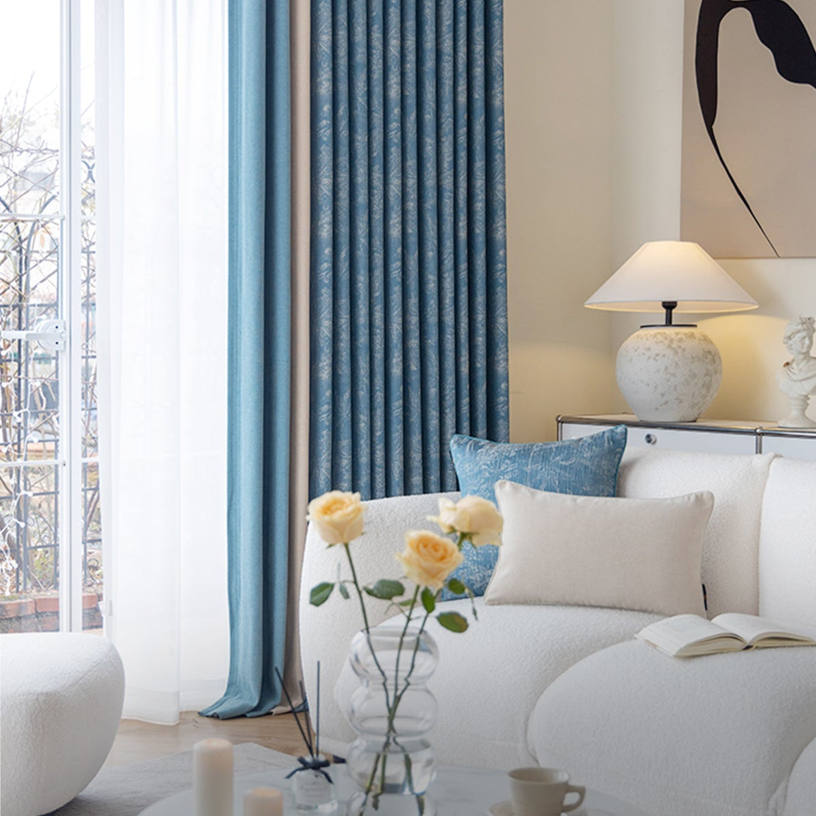 Aurora Curtains: The precise jacquard technology creates a 3D pattern effect-海智集-
