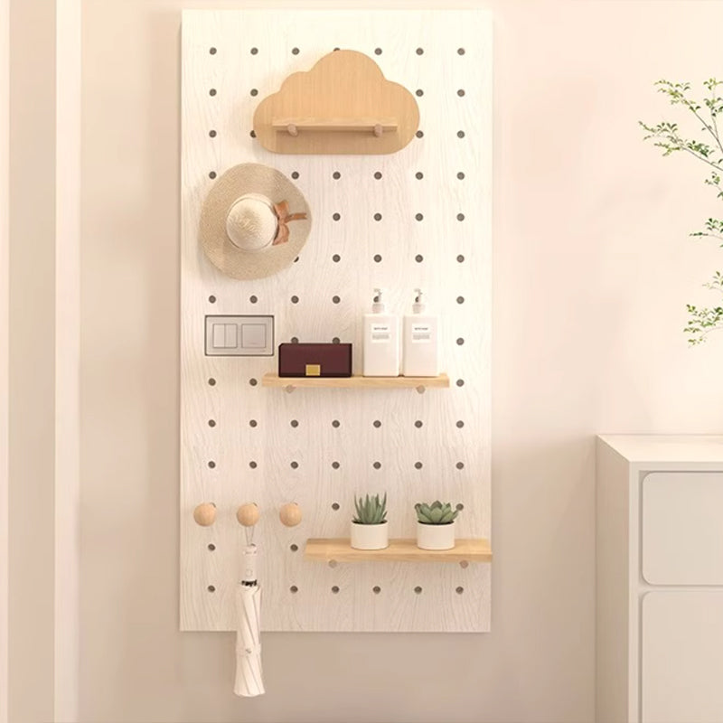 High-Quality Wooden Plastic Pegboard Accessories , Suitable for 15mm Holes, Heavy-Duty Hooks Up to 4kg Load Capacity-海智集-