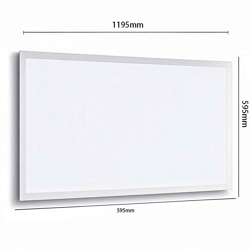 EDGE-LIT LED Panel Light - Ultra-Bright 60W/72W for Suspended Grid Ceilings - Versatile Lighting for Office, Basement, Gym, School, Hospital, and More - Size 595x1195x9mm - Replace Fluorescent Troffers with Energy-Efficient LED Panels-海智集-