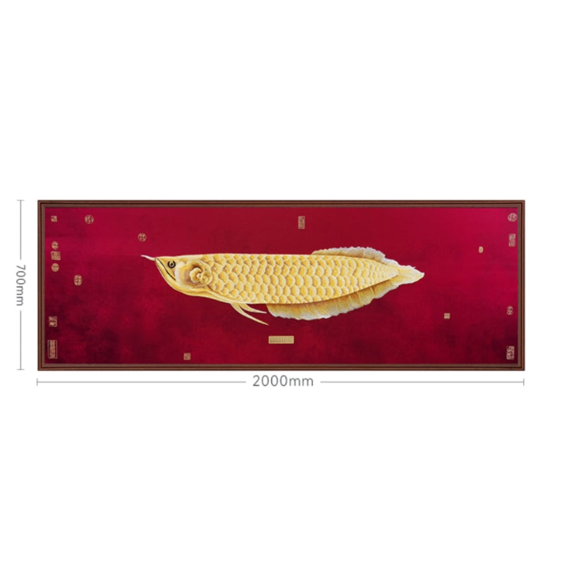 Decorative Art-Golden Dragon Fish Scroll 3-海智集-