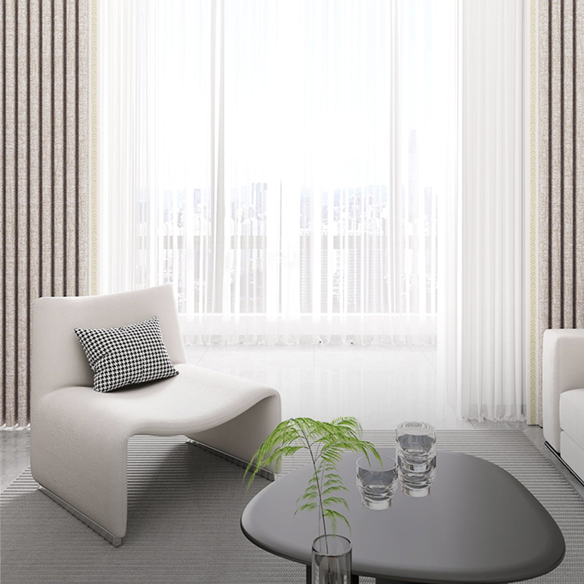 Urban Forest Curtains: High-precision yarn-dyed Jacquard curtains - finely woven, simple yet not simplistic-海智集-
