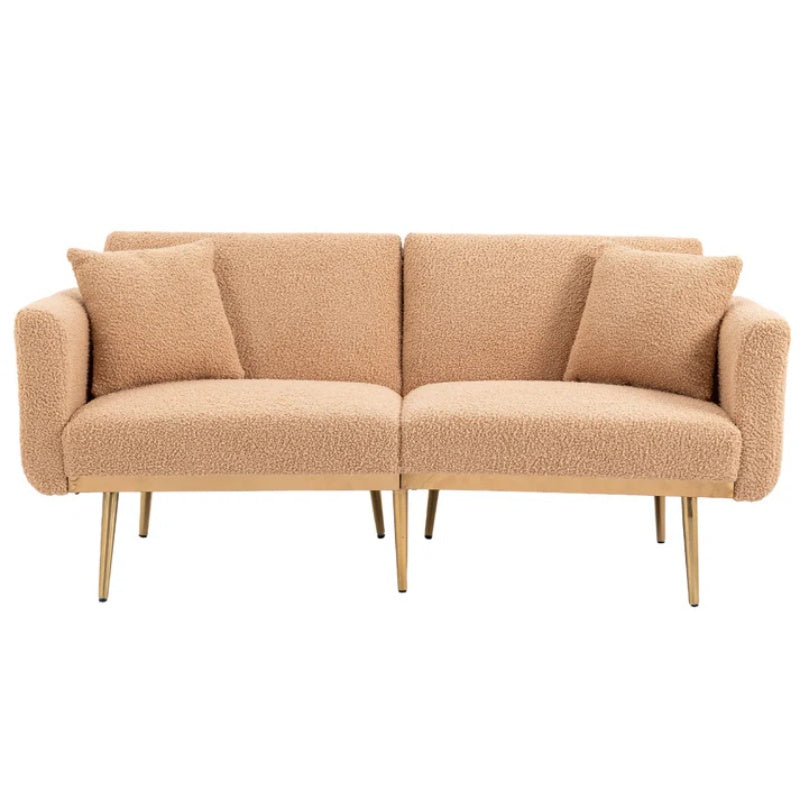 COOLMORE Velvet Sofa , Accent sofa .loveseat sofa with metal feet-海智集-Default-