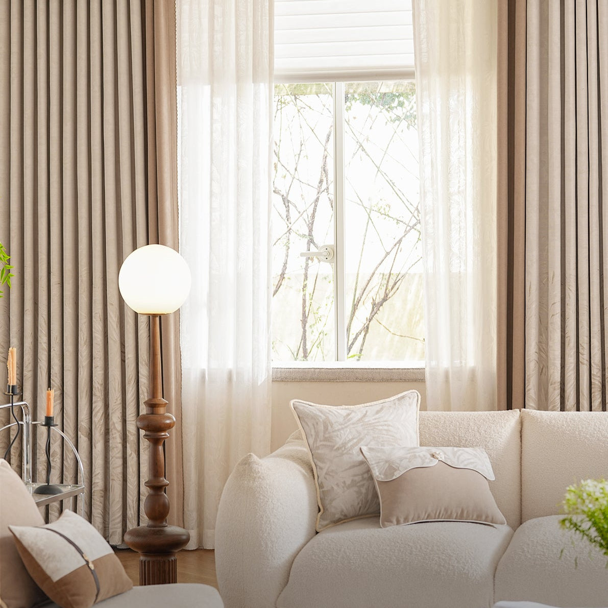 Jungle glitter Curtains: Chenille velvet has a soft and full touch, combining elegance and comfort-海智集-