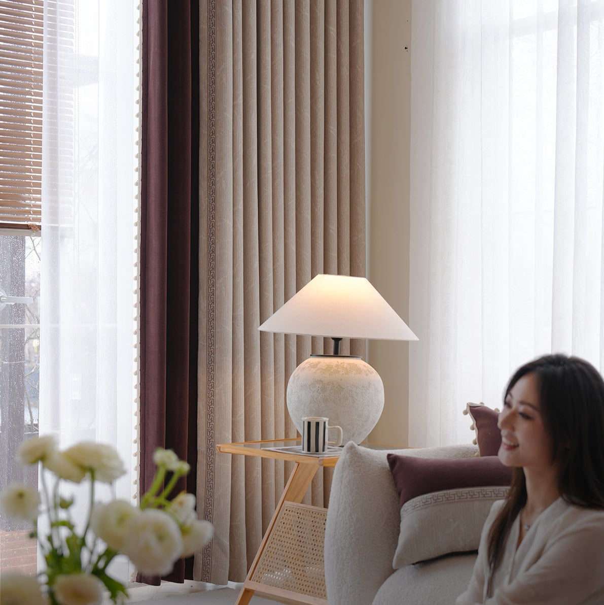 In the tea at four times Curtain:create an inviting ambiance in any space-海智集-
