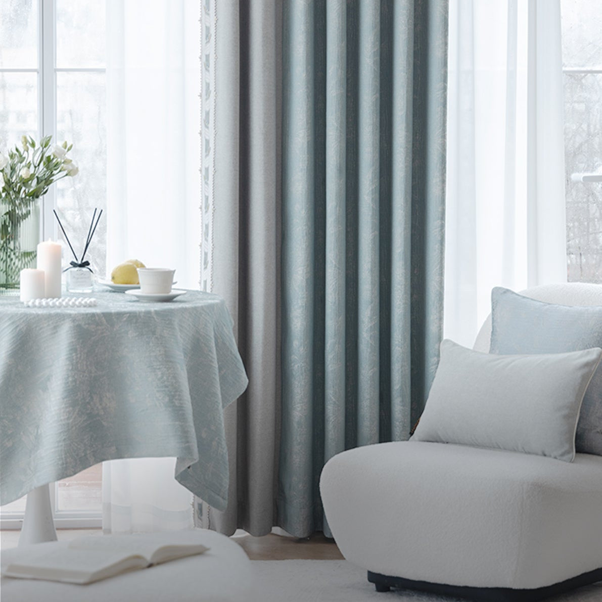 Elaine curtains: High-density fabric simultaneously improves the indoor acoustic effect-海智集-