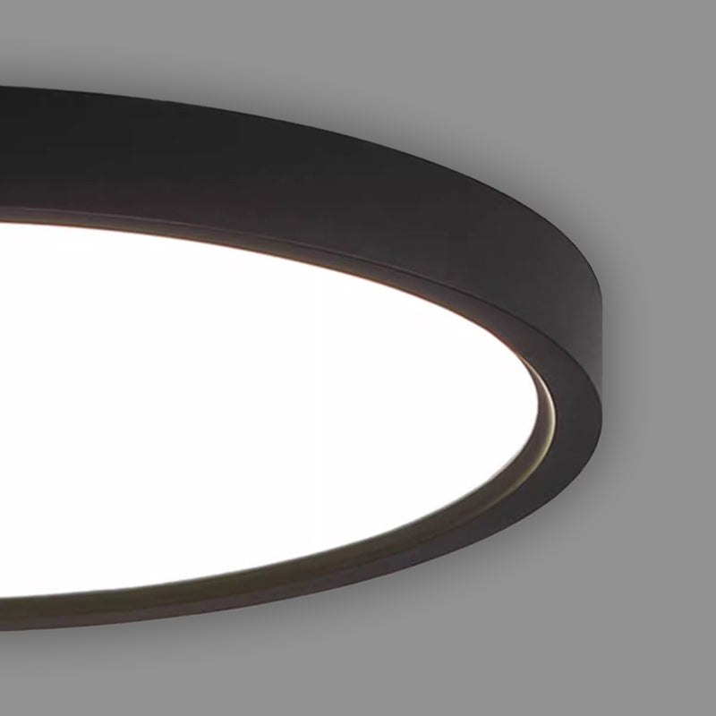 LED Edge-Lit Pendant Light - Ultra Bright 36W/40W/48W Round Hanging Light Fixture, 400mm Diameter, Monopoint Design with Aluminum Frame for Versatile Ceiling or Surface Installation-海智集-