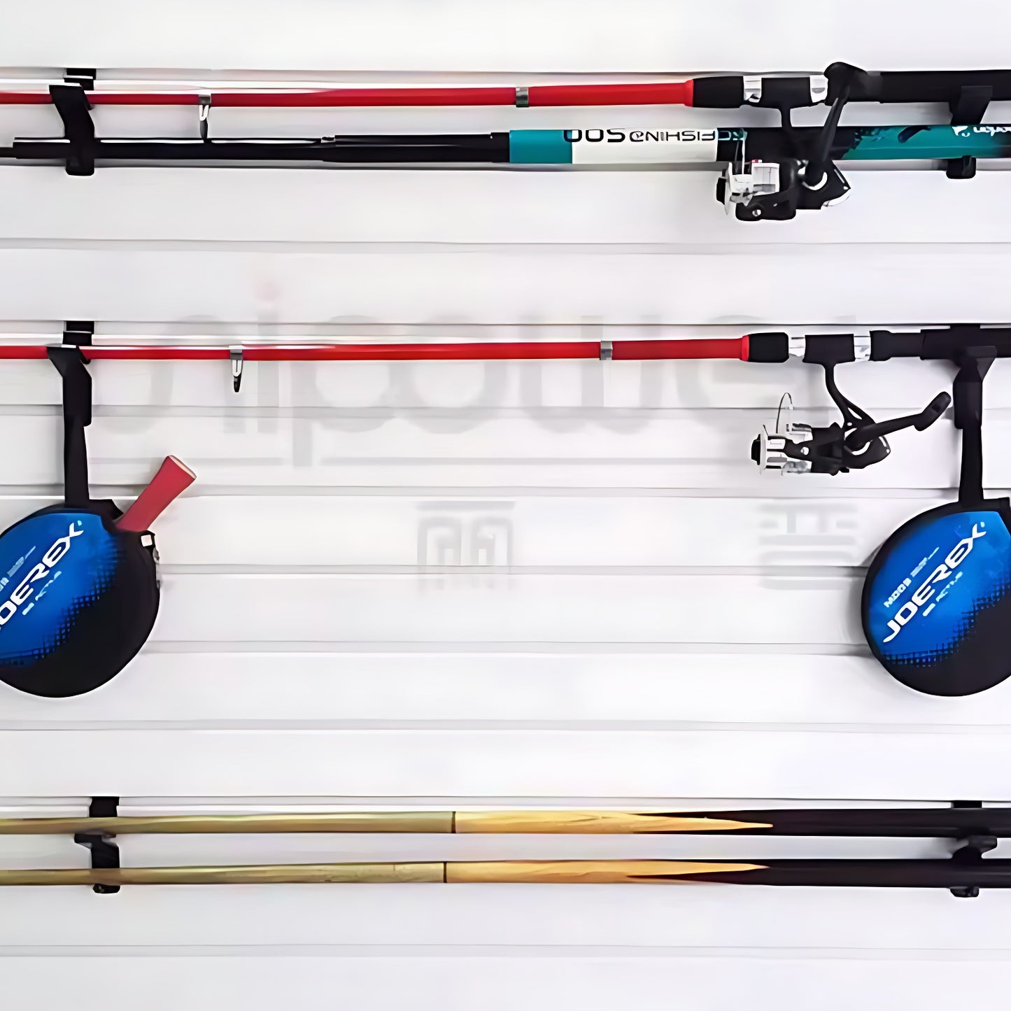 Wall Storage Durable Hooks Set - Heavy Duty Fishing Rod Hook, Customizable Storage Solutions, Practical & High Quality, Holds 15-20kg, Dimensions 11.0*51.5*11.0cm, Model GGQJ016-海智集-