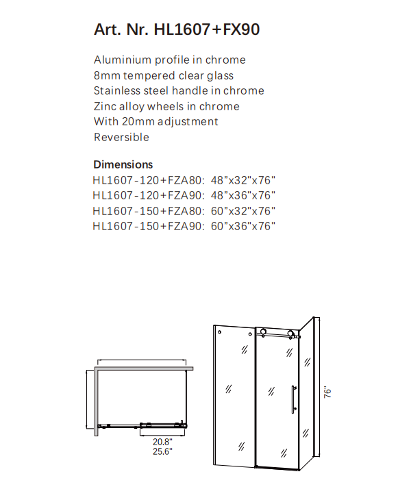 Shower room, stainless steel bathroom, glass partition, sliding door, extremely narrow integral bathroom, shower room, custom shower door-海智集-