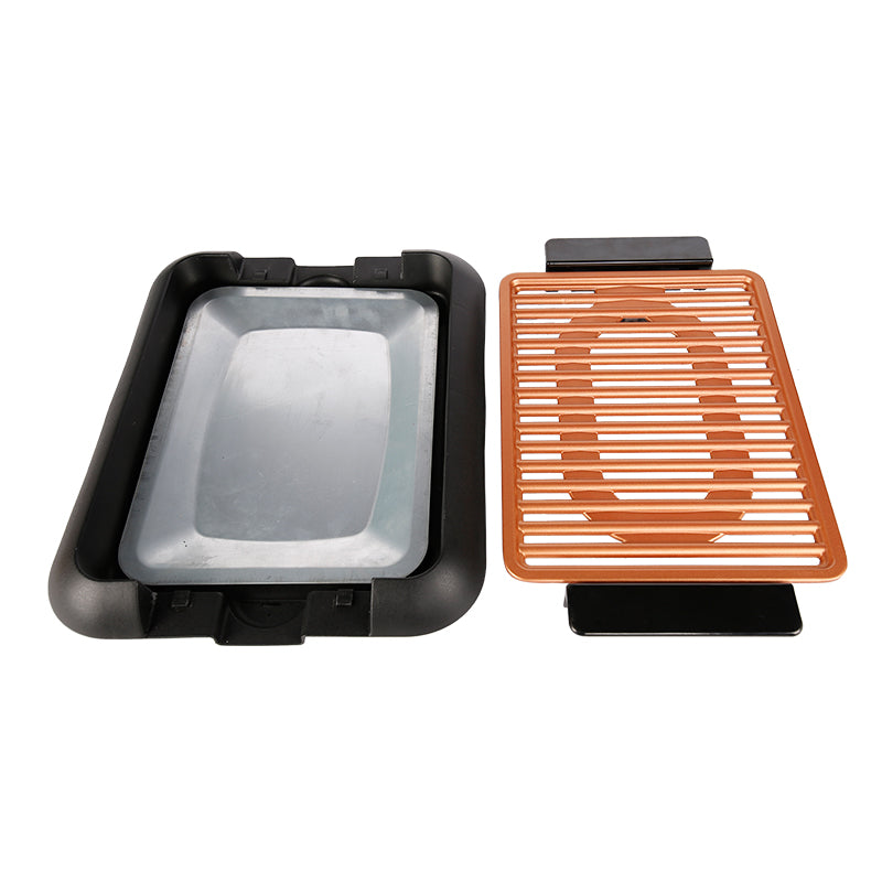 Anti - scalding ELECTRIC GRILL (DIE-CAST): the ideal cooking tool for group gatherings-海智集-