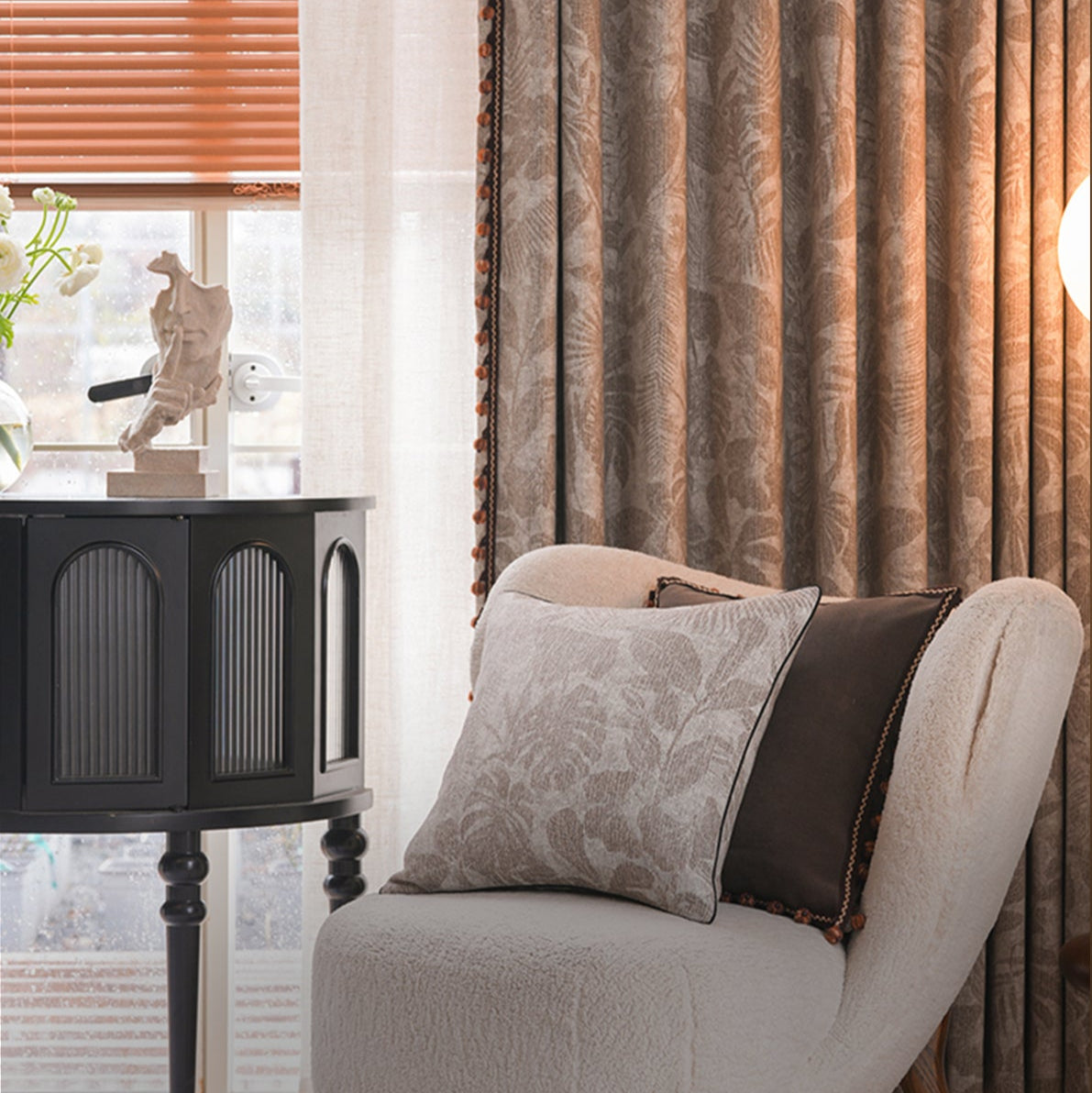 The setting sun is intoxicated Curtain:Enjoy the tranquility and privacy you deserve as this curtain effectively shields your interior from harsh sunlight-海智集-