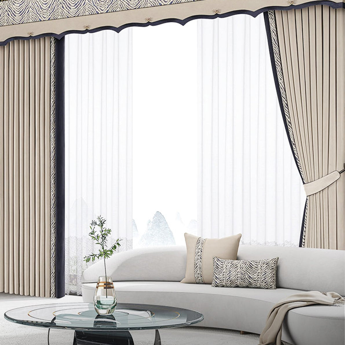 Simple and elegant curtains: Suitable for Bohemian, country or Nordic style Spaces-海智集-