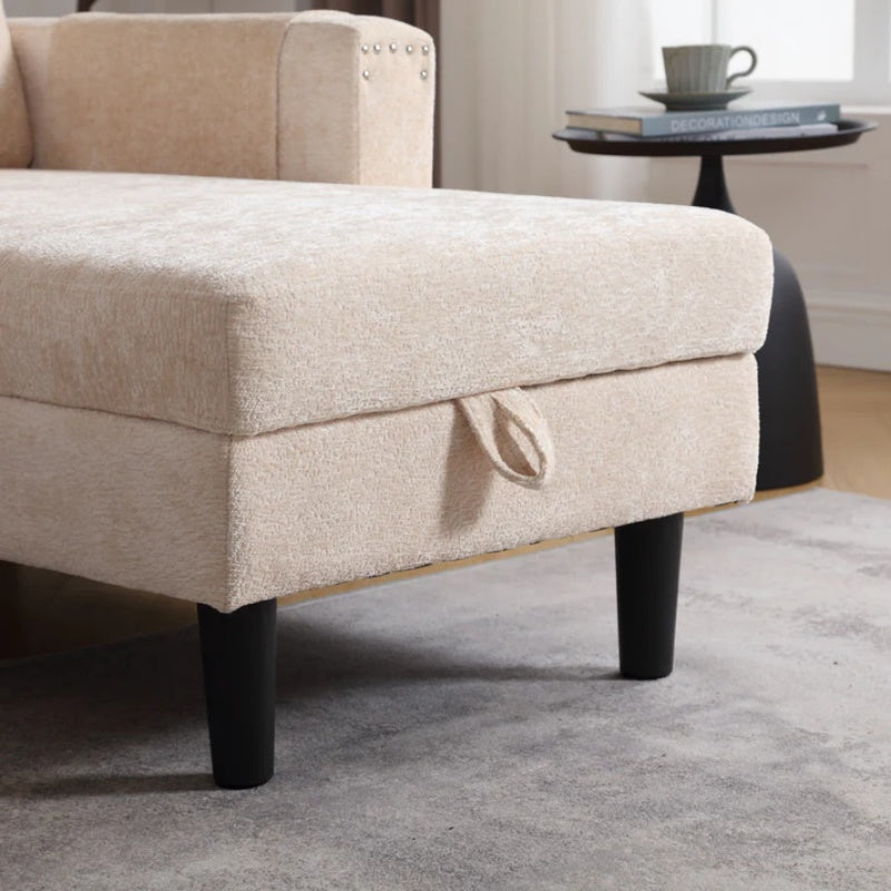 UNITED Sectional Sofa Reversible Sectional Sleeper Sectional Sofa with Storage Chaise-海智集-Default-
