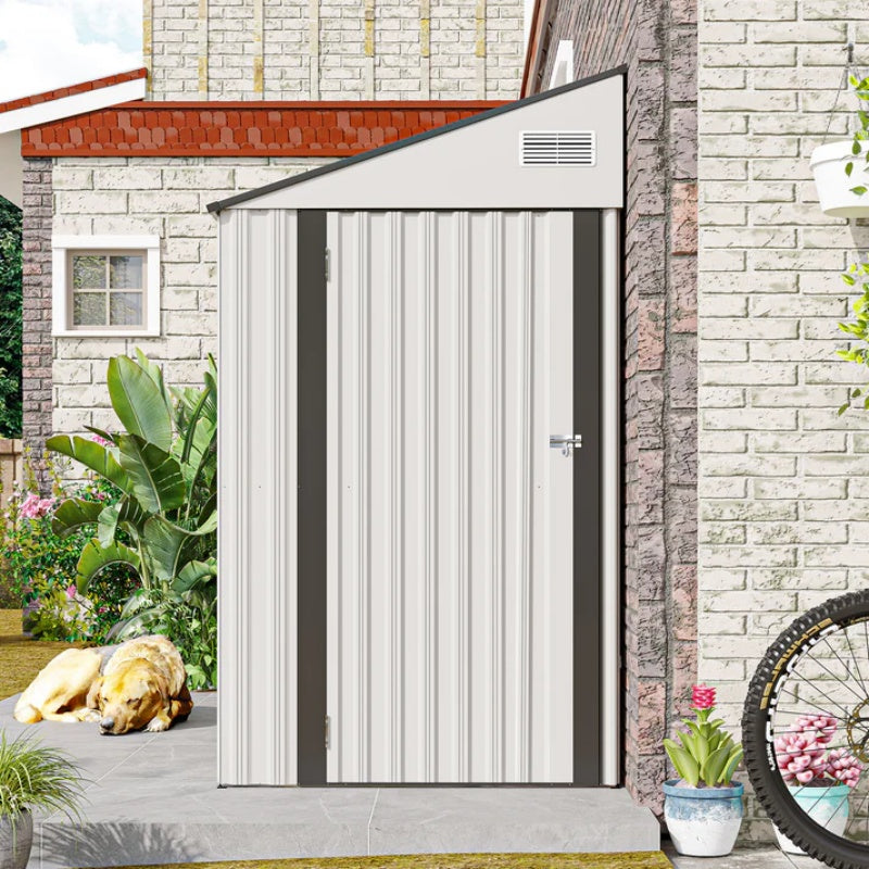 Campcraft Optional two-color storage shed, single hinge door, solid structural design, good ventilation, surface with protective film, and suitable for various scenarios-海智集-Default-
