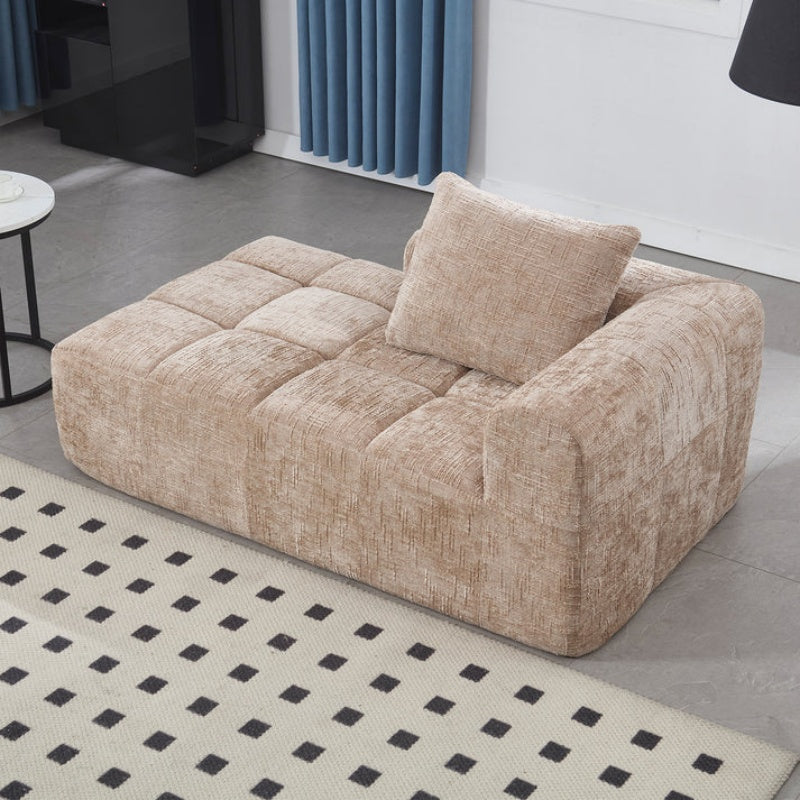 UNITED WE WIN Chenille Loveseat Sofa,Minimalist Modular Couches Sleeper for Living Room Bedroom Apartment Lounge-海智集-Default-