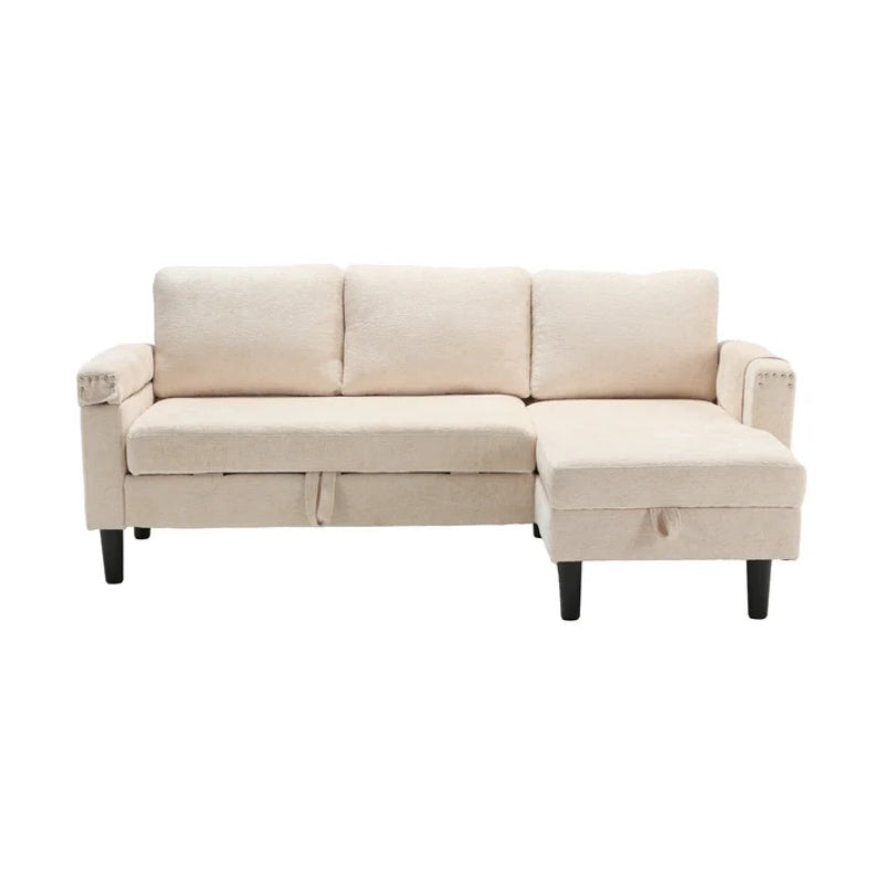 UNITED Sectional Sofa Reversible Sectional Sleeper Sectional Sofa with Storage Chaise-海智集-Default-