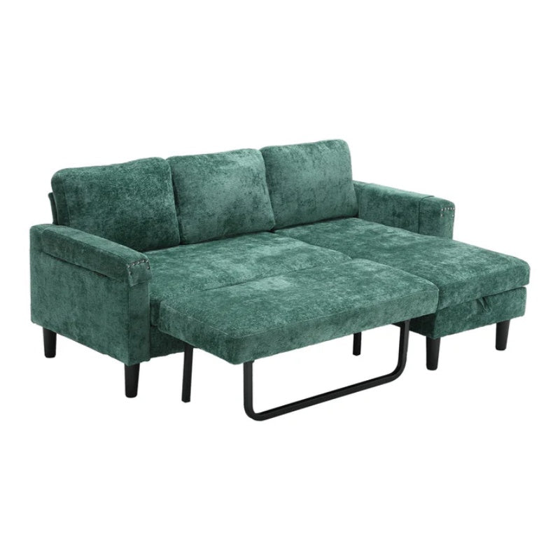 UNITED Sectional Sofa Reversible Sectional Sleeper Sectional Sofa with Storage Chaise-海智集-Default-