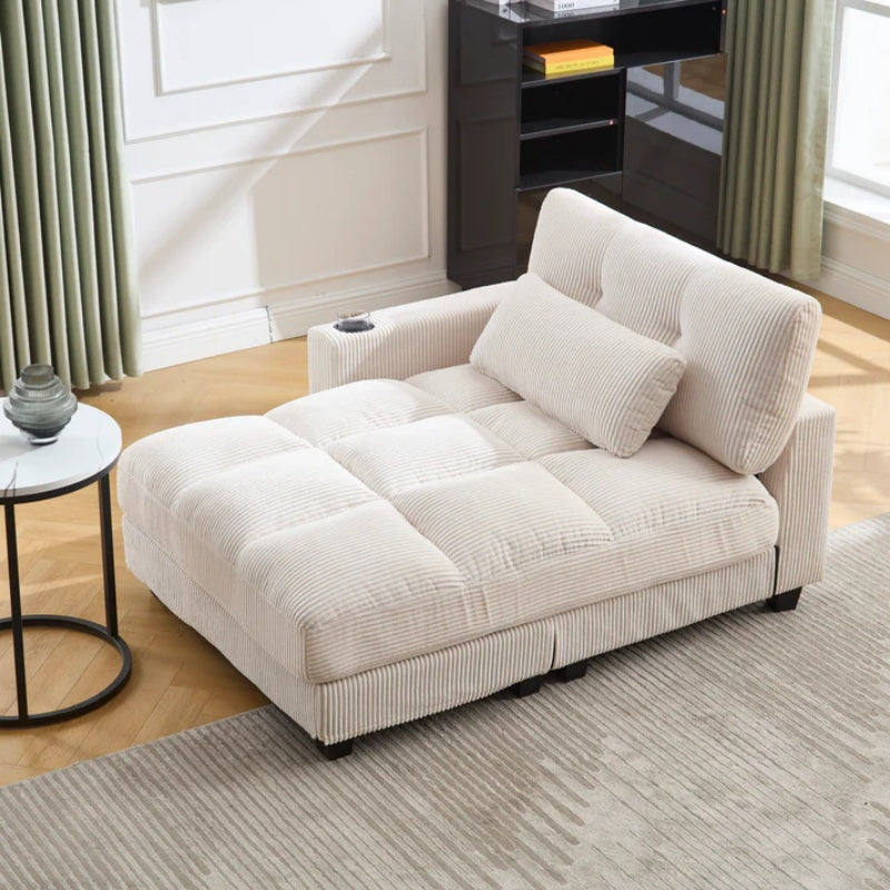 UNITED WE WIN Sleeper Sofa Couch Bed,Oversized Chaise Lounge Chair Cozy Cloud Couch-海智集-Default-