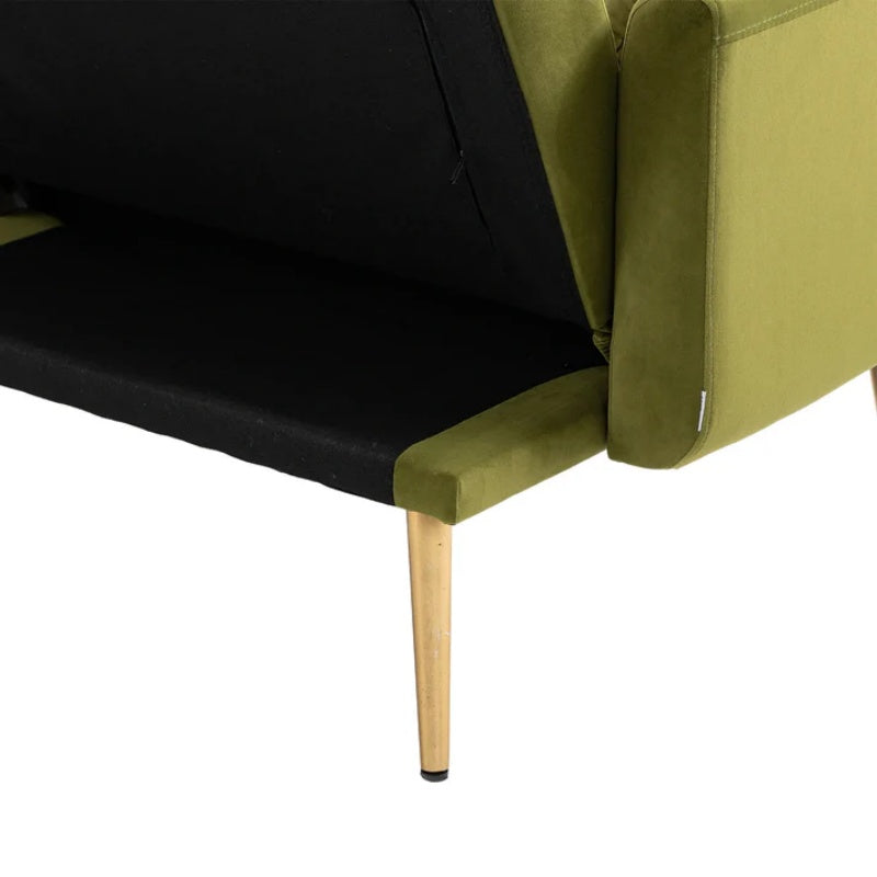 COOLMORE Velvet Sofa , Accent sofa .loveseat sofa with metal feet-海智集-Default-