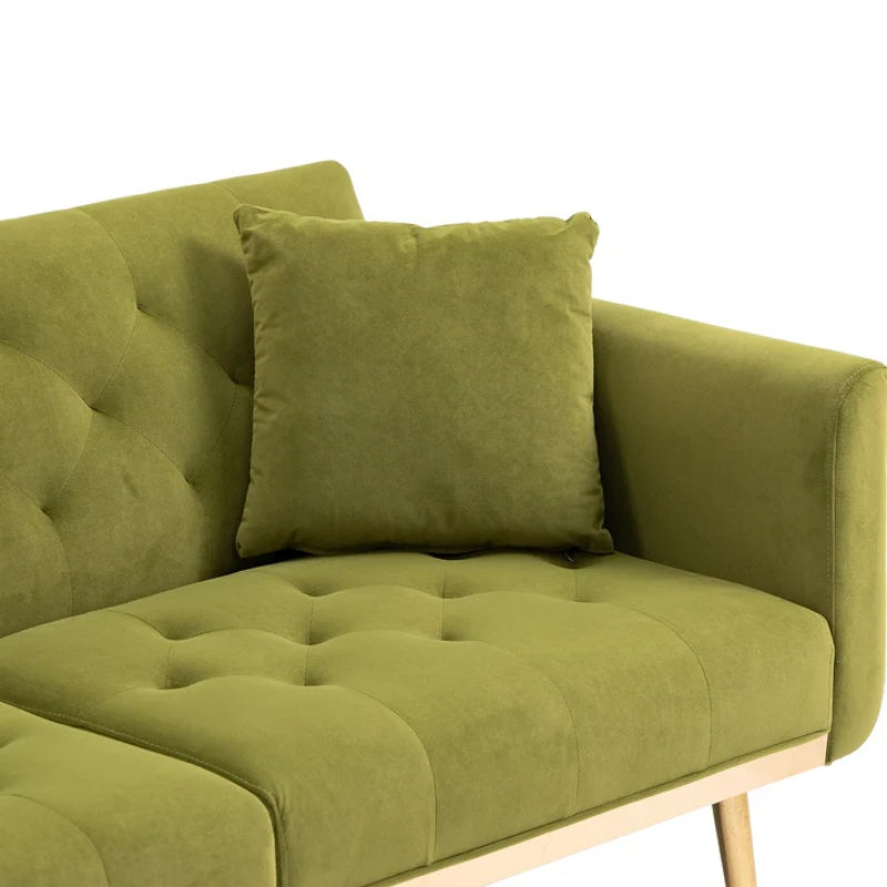 COOLMORE Velvet Sofa , Accent sofa .loveseat sofa with metal feet-海智集-Default-