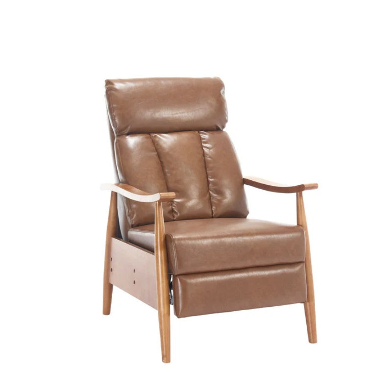 COOLMORE Wood Frame Armchair, Modern Accent Chair Lounge Chair for Living Room-海智集-Default-