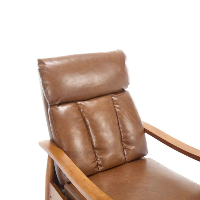 COOLMORE Wood Frame Armchair, Modern Accent Chair Lounge Chair for Living Room-海智集-Default-